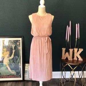 BB DAKOTA Blush pink midi dress Size XS